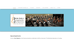 Desktop Screenshot of downeysymphony.org