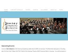 Tablet Screenshot of downeysymphony.org